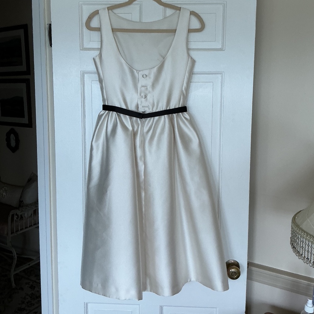 White A Line Midi Dress